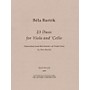 Bartók Records and Publications 23 Duos for Viola and Cello Misc Series Softcover Composed by Béla Bartók Edited by Peter Bartók
