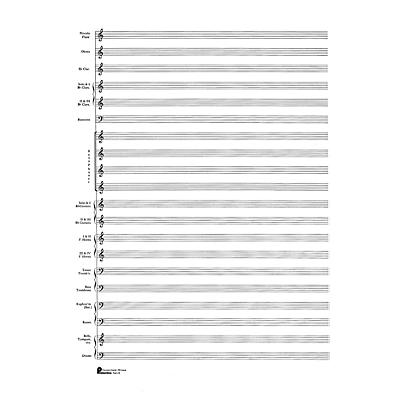 Music Sales 23. Score Pad: 20-stave (Concert Band) (Passantino Manuscript Paper) Music Sales America Series