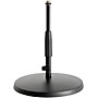 K&M 23320 Low Table Microphone Stand with Heavy Base - Black