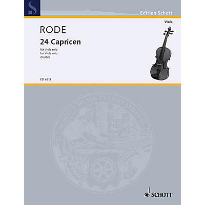 Schott 24 Caprice Etudes in the form of Etudes, in all 24 Keys (Viola) Schott Series