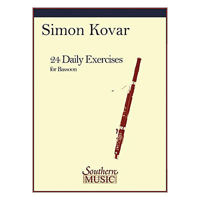 Southern 24 Daily Exercises for Bassoon (Bassoon) Southern Music Series by Simon Kovar