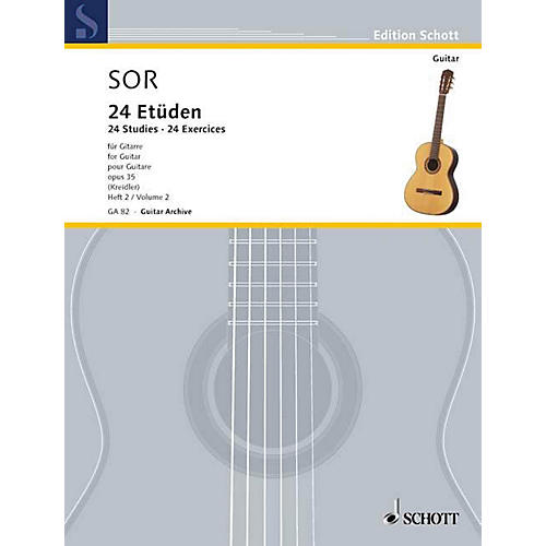 Schott 24 Etudes, Op. 35 (Volume 2: 12 Exercises) Schott Series