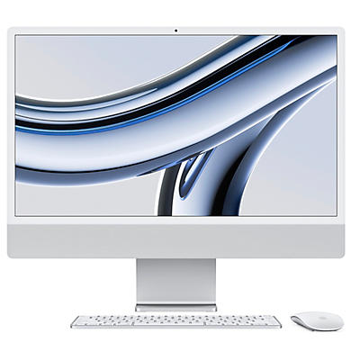 Apple 24-INCH IMAC WITH RETINA 4.5K DISPLAY: APPLE M3 CHIP WITH 8-CORE CPU AND 8-CORE GPU, 256GB SSD - SILVER