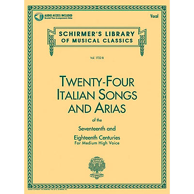 Hal Leonard 24 Italian Songs and Arias of the 17th and 18th Centuries