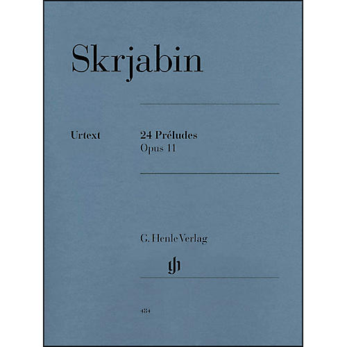G. Henle Verlag 24 Preludes Op. 11 Piano Solo By Skrjabin