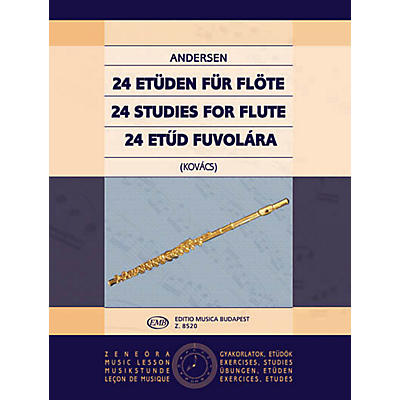Editio Musica Budapest 24 Studies for Flute, Op. 15 EMB Series by Carl Joachim Andersen