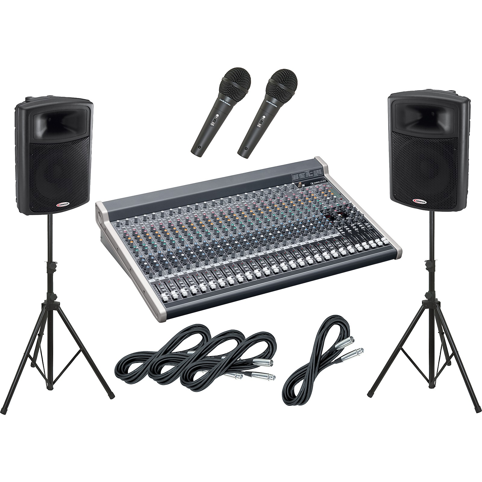 Mackie 2404VLZ3 / Harbinger APS15 PA Package Musician's Friend