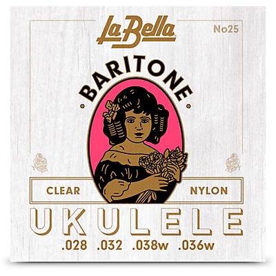 LaBella 25 Baritone Clear Nylon Ukulele Strings