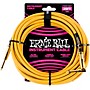 Ernie Ball 25 FT Straight to Angle Instrument Cable Gold