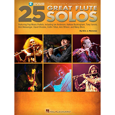 Hal Leonard 25 Great Flute Solos Book/Audio Online