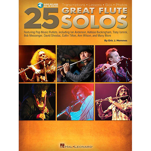 Hal Leonard 25 Great Flute Solos Book/Audio Online