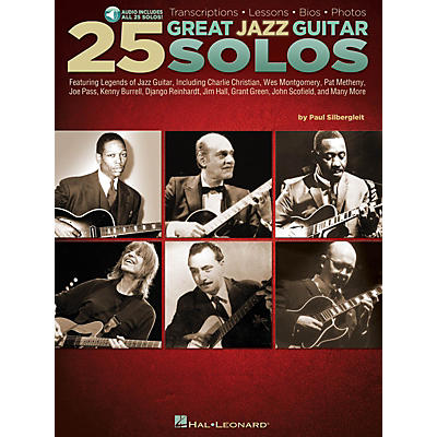 Hal Leonard 25 Great Jazz Guitar Solos Guitar Book Series Softcover Audio Online Written by Paul Silbergleit