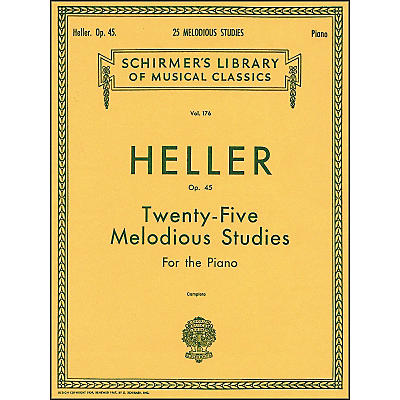 G. Schirmer 25 Melodious Studies Piano Op 45 By Heller