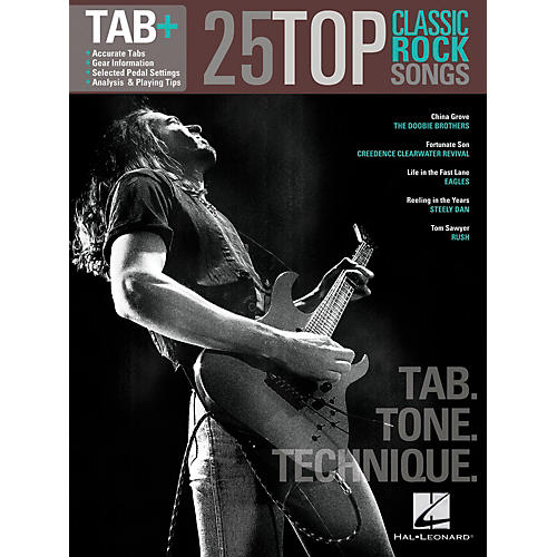 Hal Leonard 25 Top Classic Rock Songs from Guitar Tab + Songbook Series - Tab, Tone & Technique