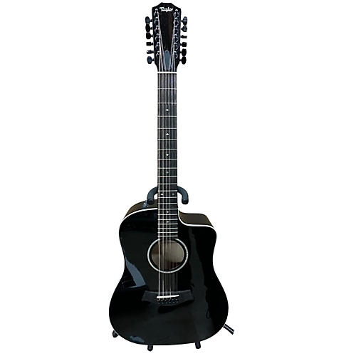 Taylor 250CE BLK DLX 12 String Acoustic Electric Guitar Black