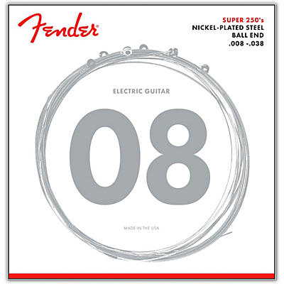 Fender 250XS Super 250 Nickel-Plated Steel Electric Guitar Strings - Extra Super Light