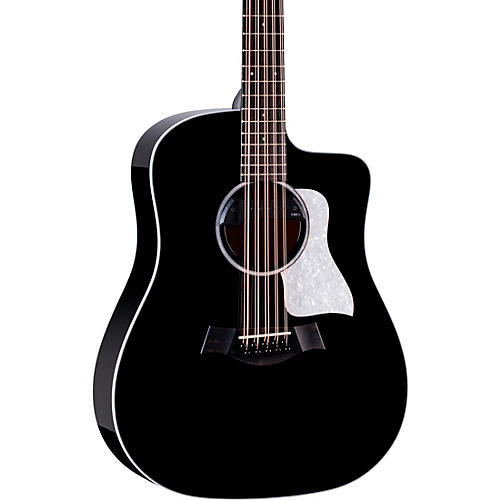 Taylor 250ce Plus 10-String Dreadnought Acoustic-Electric Bajo Quinto Black