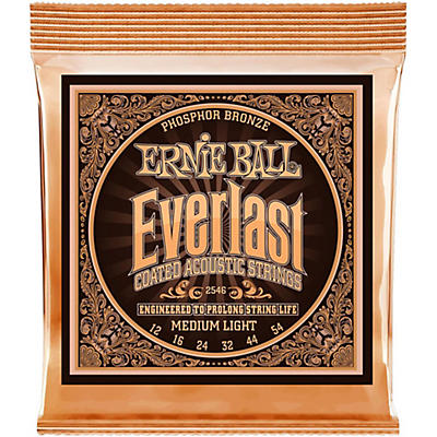 Ernie Ball 2546 Everlast Phosphor Medium Light Acoustic Guitar Strings