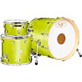 SJC Drums 25th Anniversary USA Custom 3-Piece Maple Shell Pack - Tangerine GlitterLime Glitter
