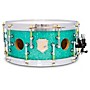 SJC Drums 25th Anniversary USA Custom Maple Snare Drum - 14 x 6.5 in. Turquoise Glitter