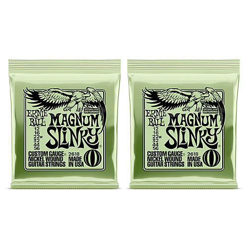 Ernie Ball 2618 Magnum Slinky Nickel Wound Electric Guitar Strings 2-Pack