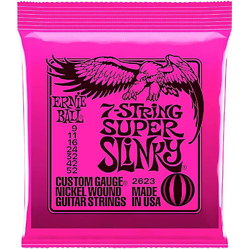 Ernie Ball 2623 Super Slinky 7-String Electric Guitar Strings