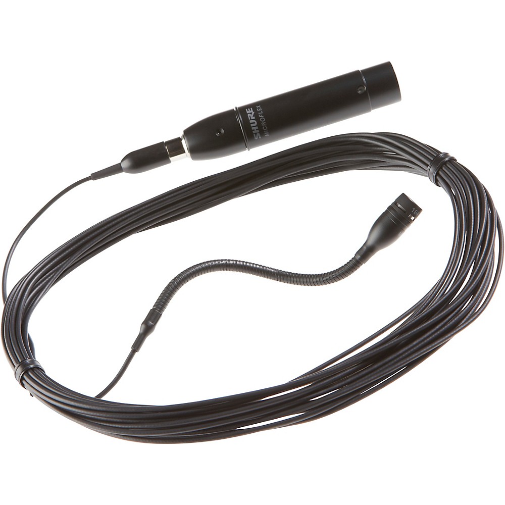 Shure MX202 MicroFlex Condenser Microphone w/Inline Preamp Black