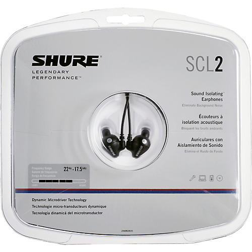 Shure SCL2 Sound Isolating Earphones Black | Musician's Friend