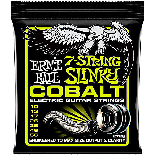Ernie Ball 2728 Cobalt 7-String Regular Slinky Electric Guitar Strings