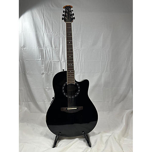 Ovation 2771AX-5 Balladeer Acoustic Electric Guitar Black