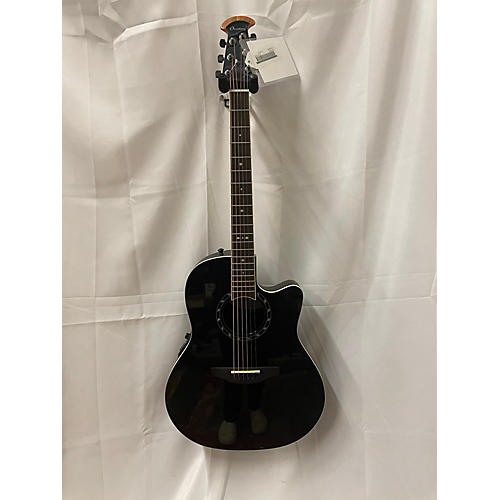 Ovation 2771AX-5 Balladeer Acoustic Electric Guitar Black