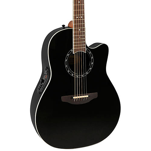 Ovation 2771AX Pro Series Standard Balladeer Deep Contour Acoustic-Electric Guitar Condition 1 - Mint Black