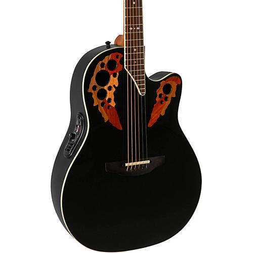 Ovation 2778AX-5-G Pro Series Standard Elite Deep Contour Acoustic-Electric Guitar Black