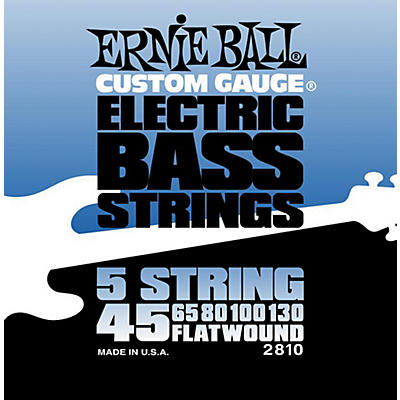 Ernie Ball 2810 Flatwound 5-String Bass Strings Set