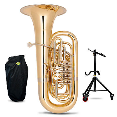 Miraphone 282 Series 4-Valve 3/4 BBb Tuba With Tuba Essentials Stand Pack