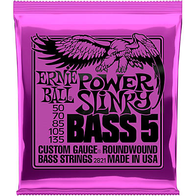 Ernie Ball 2821 Power Slinky 5-String Bass Strings
