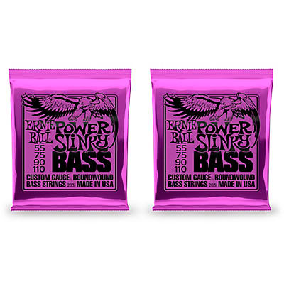Ernie Ball 2831 Slinky Round Wound Power Bass Strings 2 Pack
