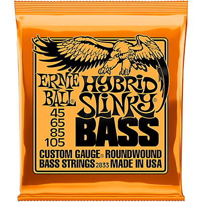 Ernie Ball 2833 Hybrid Slinky Roundwound Bass Guitar Strings - (45-105)