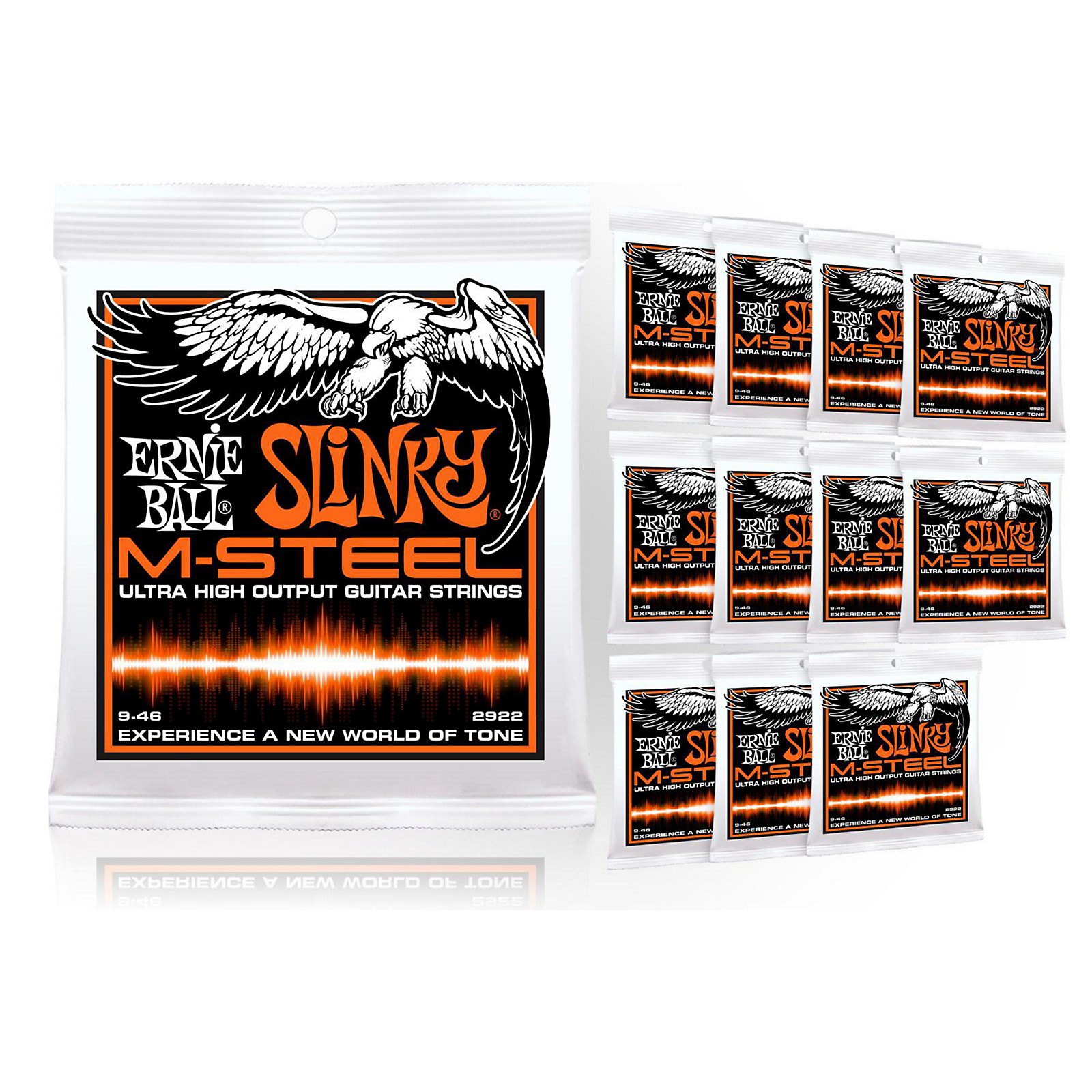Ernie Ball 2922 MSteel Hybrid Slinky Electric Guitar Strings Buy 10