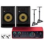 Focusrite 2i2 Gen 4 With KRK ROKIT G5 Studio Monitor Pair (Stands & Cables Included) ROKIT 8