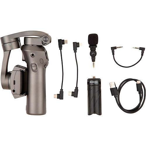 BENRO 3 Axis Handheld Gimbal for Smartphone with Saramonic SmartMic