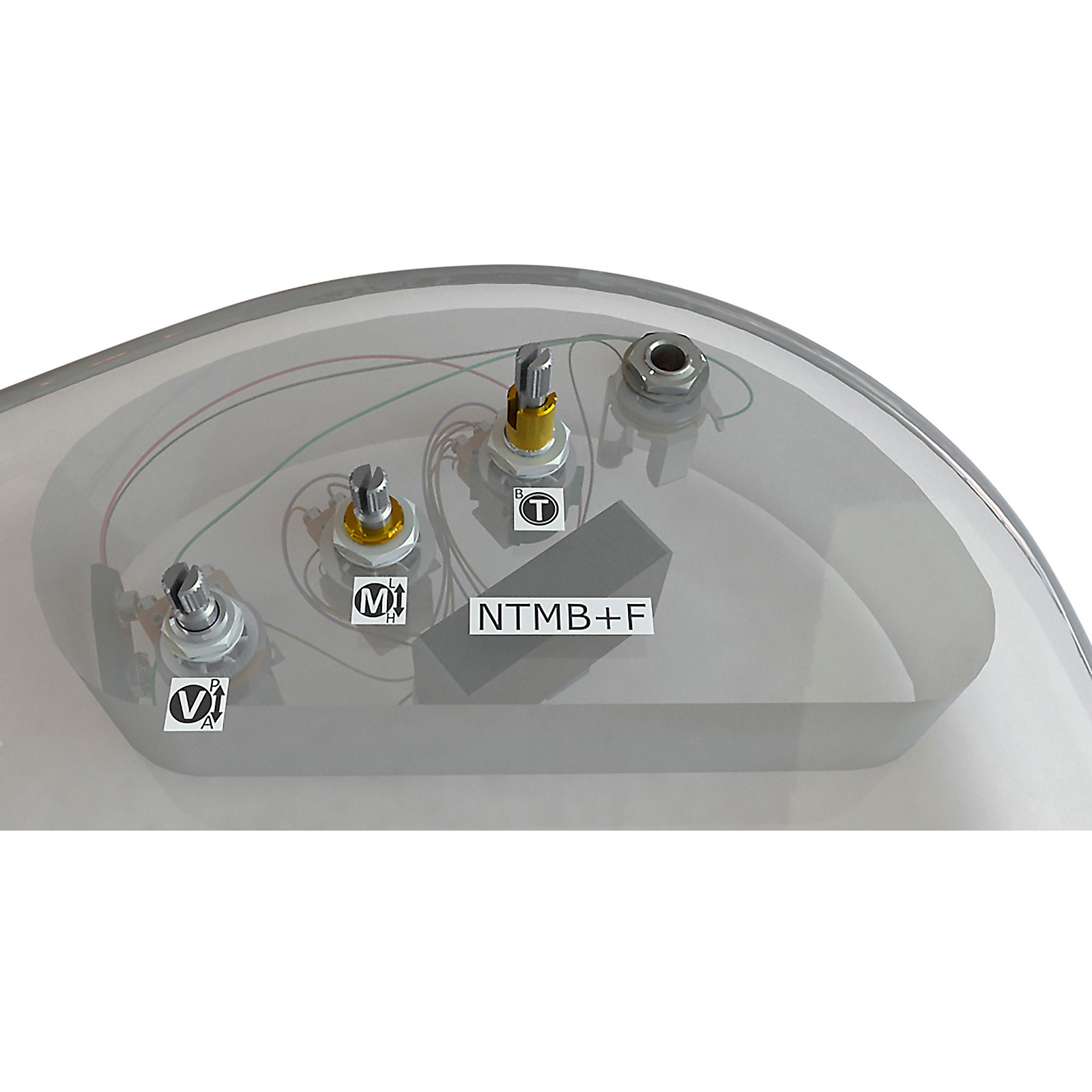 Bartolini 3Band NTMB+F Preamp, 3 Pots Musician's Friend