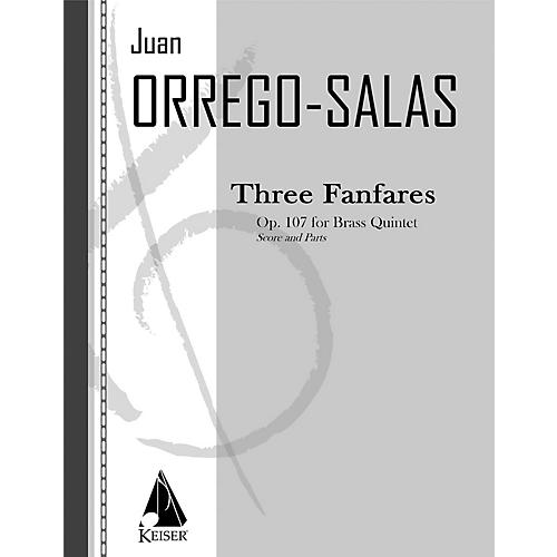 Lauren Keiser Music Publishing 3 Fanfares, Op. 107 (Tres Fanfarrias) LKM Music Series by Juan Orrego-Salas