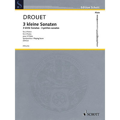 Hal Leonard 3 Little Sonatas (Performance Score) Schott Series Softcover Composed by Louis Drouet