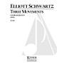 Lauren Keiser Music Publishing 3 Movements for Brass Quintet LKM Music Series by Elliott Schwartz