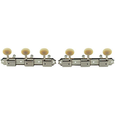 Kluson 3 On A Plate Deluxe Series Oval Plastic No Logo Tuning Machines