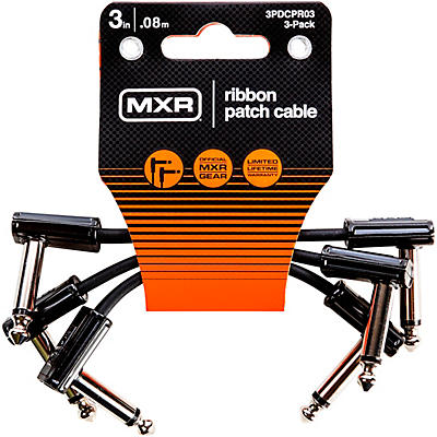 MXR 3-Pack 3" Ribbon Patch Cables