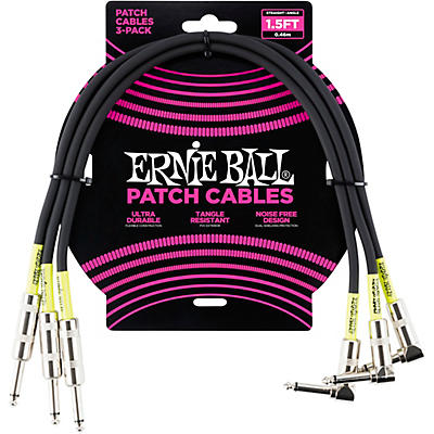 Ernie Ball 3-Pack Patch Cable