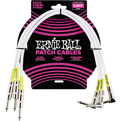 Ernie Ball 3-Pack Patch Cable