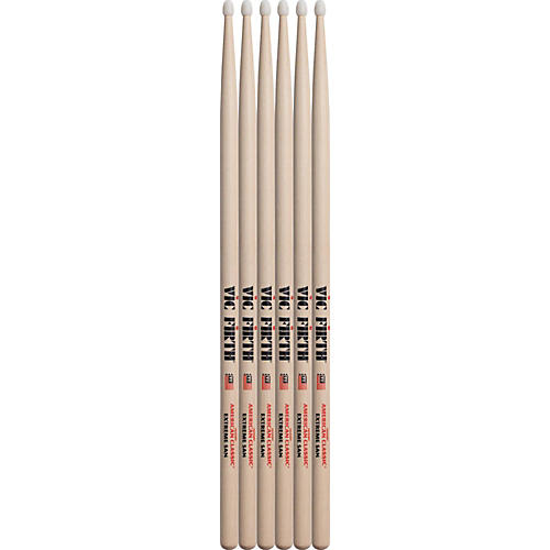 3-Pair American Classic Extreme Drumsticks Nylon X5AN